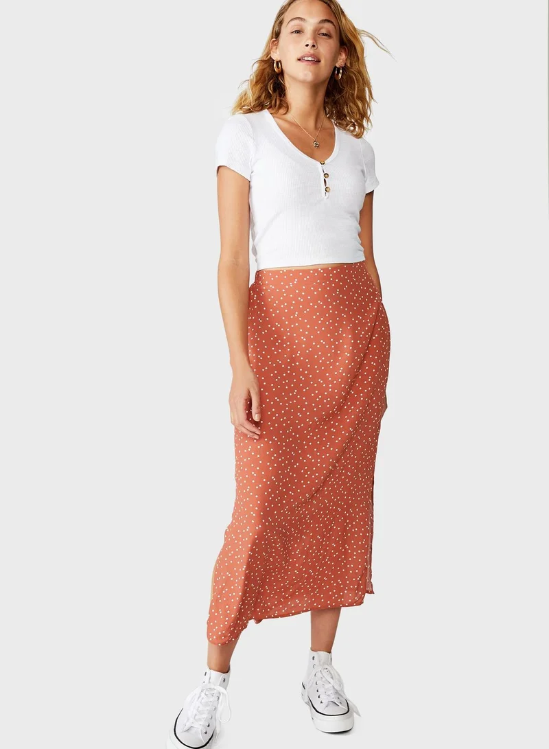 Cotton On Printed Bodycon Skirt