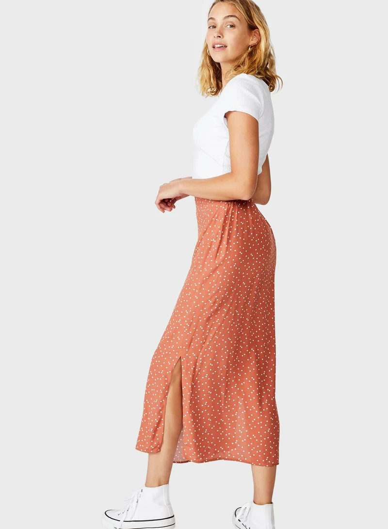 Cotton On Printed Bodycon Skirt