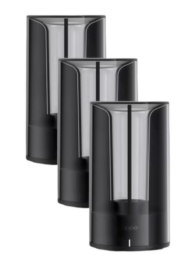 OPPO AX5400 Pack of 3 Router Dual Band 2.4GHz 5GHz WiFi 6 Wireless Home Router 5400 Mbps Black Bundle Black - Image 1