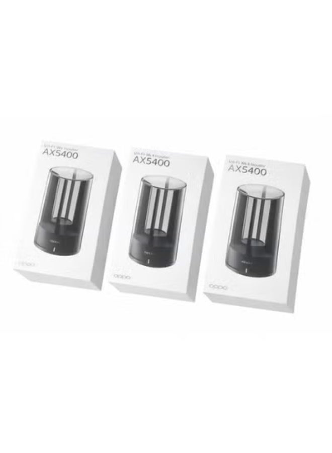 OPPO AX5400 Pack of 3 Router Dual Band 2.4GHz 5GHz WiFi 6 Wireless Home Router 5400 Mbps Black Bundle Black - Image 2