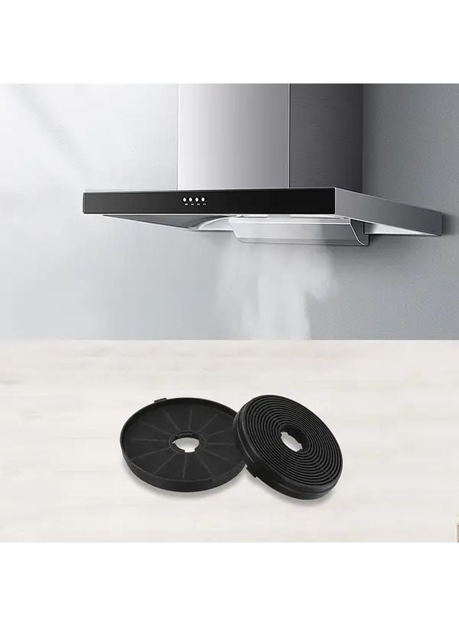 عبوتين من فلاتر الكربون النشط لشفاطات المطابخ مقاس 135x135x18 مم لإزالة الروائح - Image 4