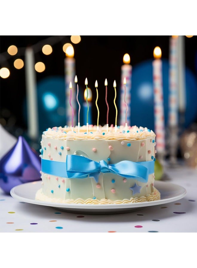 ١٢ شمعة عيد ميلاد ذهبية | ديكور حفلات العيد/دبي | صديقة للبيئة وجذابة للتصوير - Image 5