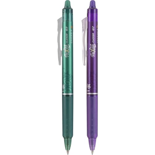 PILOT FriXion Clicker Erasable, Refillable & Retractable Gel Ink Pens, Fine Point, Assorted Color Inks, 2-Pack (31483) - Image 5