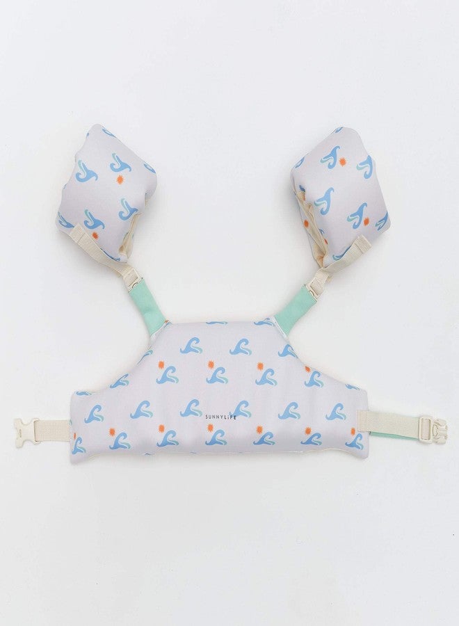 SUNNYLiFE Toddler Puddle Jumper | Floatie Jacket 3-6 | Sammy The Seagull Blue Wave - Image 2