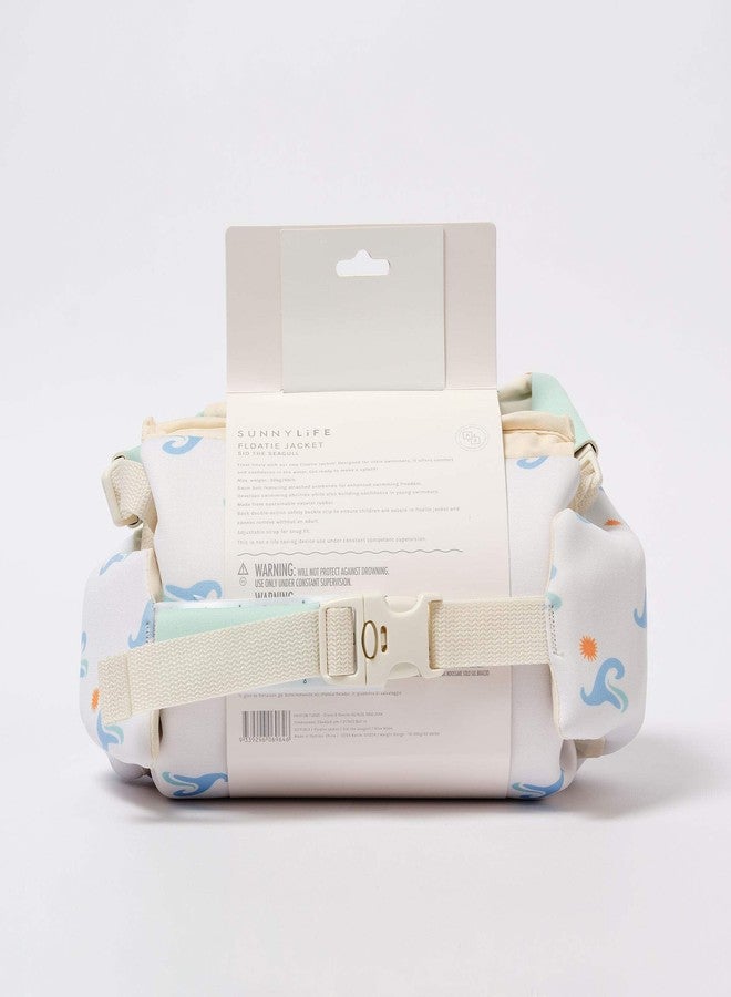 SUNNYLiFE Toddler Puddle Jumper | Floatie Jacket 3-6 | Sammy The Seagull Blue Wave - Image 5