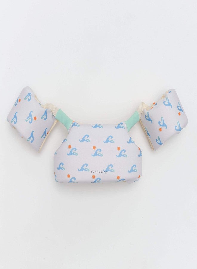 SUNNYLiFE Toddler Puddle Jumper | Floatie Jacket 3-6 | Sammy The Seagull Blue Wave - Image 1