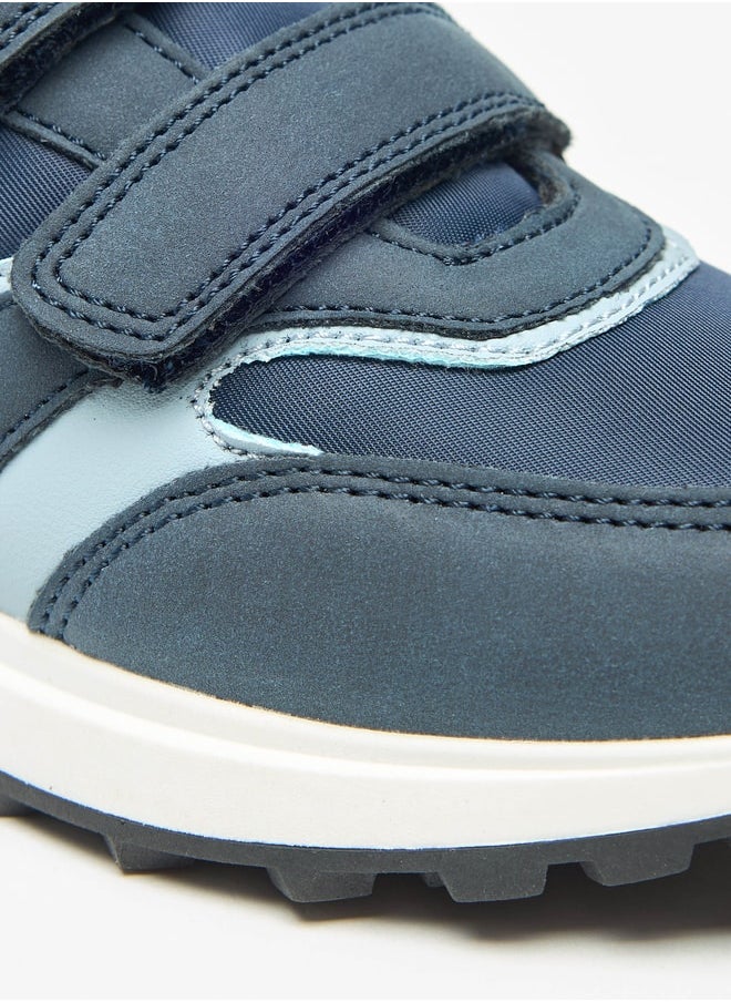 JUNIORS Boys Colourblock Sneakers with Hook and Loop Closure  - Image 5
