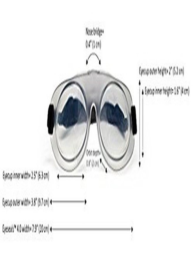 EyeEco Eyeseals 4.0 Sleep Mask - Clear - Moisturizing Eye Masks for Sleep Keep Dry Air Out - Latex-Free Eye Mask Great for CPAP Users - Image 5