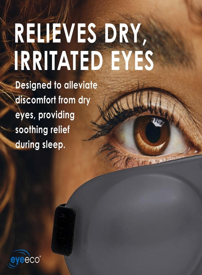 EyeEco Eyeseals 4.0 Sleep Mask - Clear - Moisturizing Eye Masks for Sleep Keep Dry Air Out - Latex-Free Eye Mask Great for CPAP Users - Image 2
