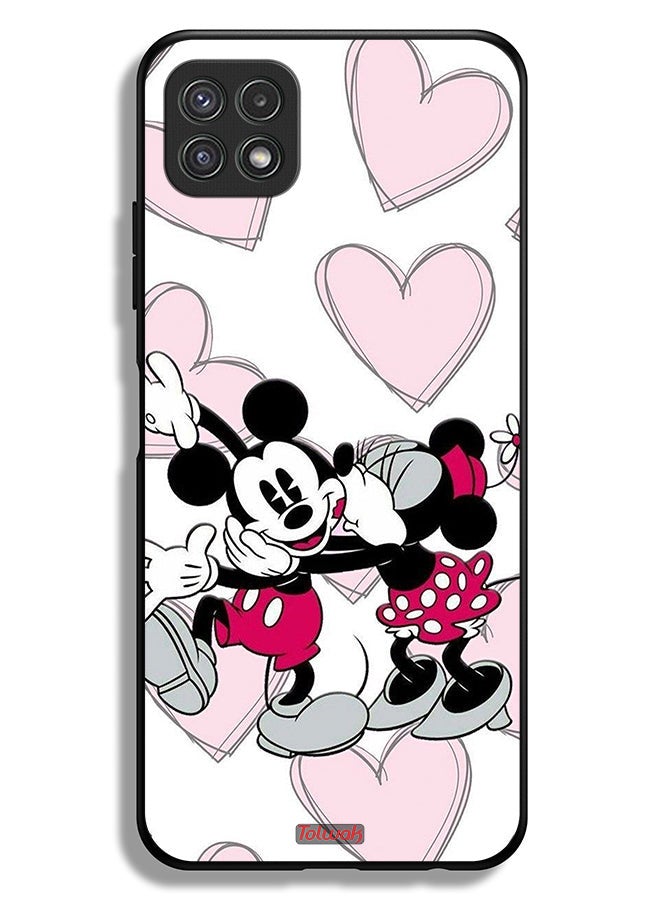 Tolwak Samsung Galaxy A22 5G Protective Case Cover Mickey Mouse Hug - Image 1