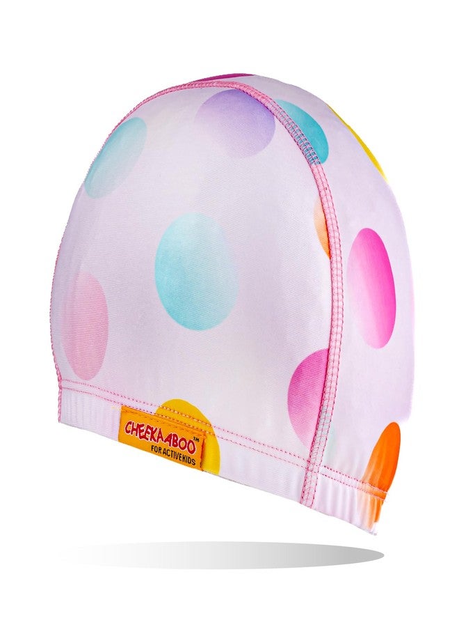 Cheekaaboo Kids Swim Cap | Soft Stretch Spandex Quick-Dry Fabric | Comfortable Toddler Swimming Cap for Boys & Girls 2-8 Years - Image 1