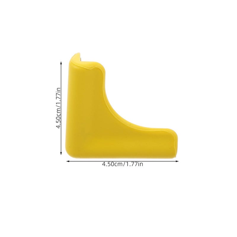 4Pcs Yellow and Black Silicone Corner Guards for Kitchen Cabinets Furniture Edge Protectors Anti Collision Safety Covers - Image 3
