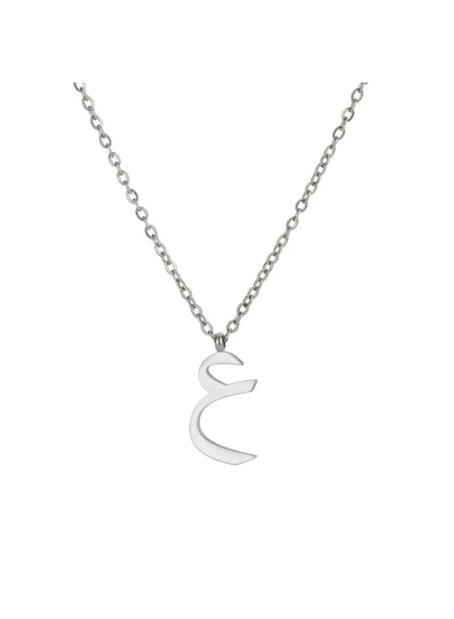 Arabic Letter 'Ayn' Necklace 18k Gold Plated