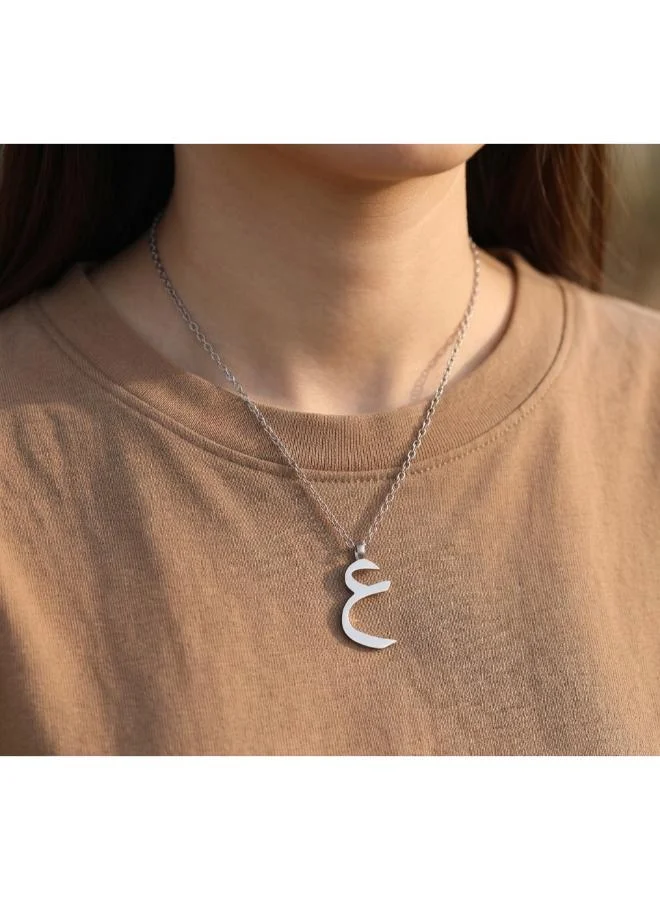Rovaux  Arabic Letter 'Ayn' Necklace 18k Gold Plated for Women | Best Price UAE