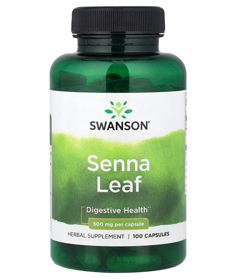 SWANSON Senna Leaf 500 mg 100 Capsules