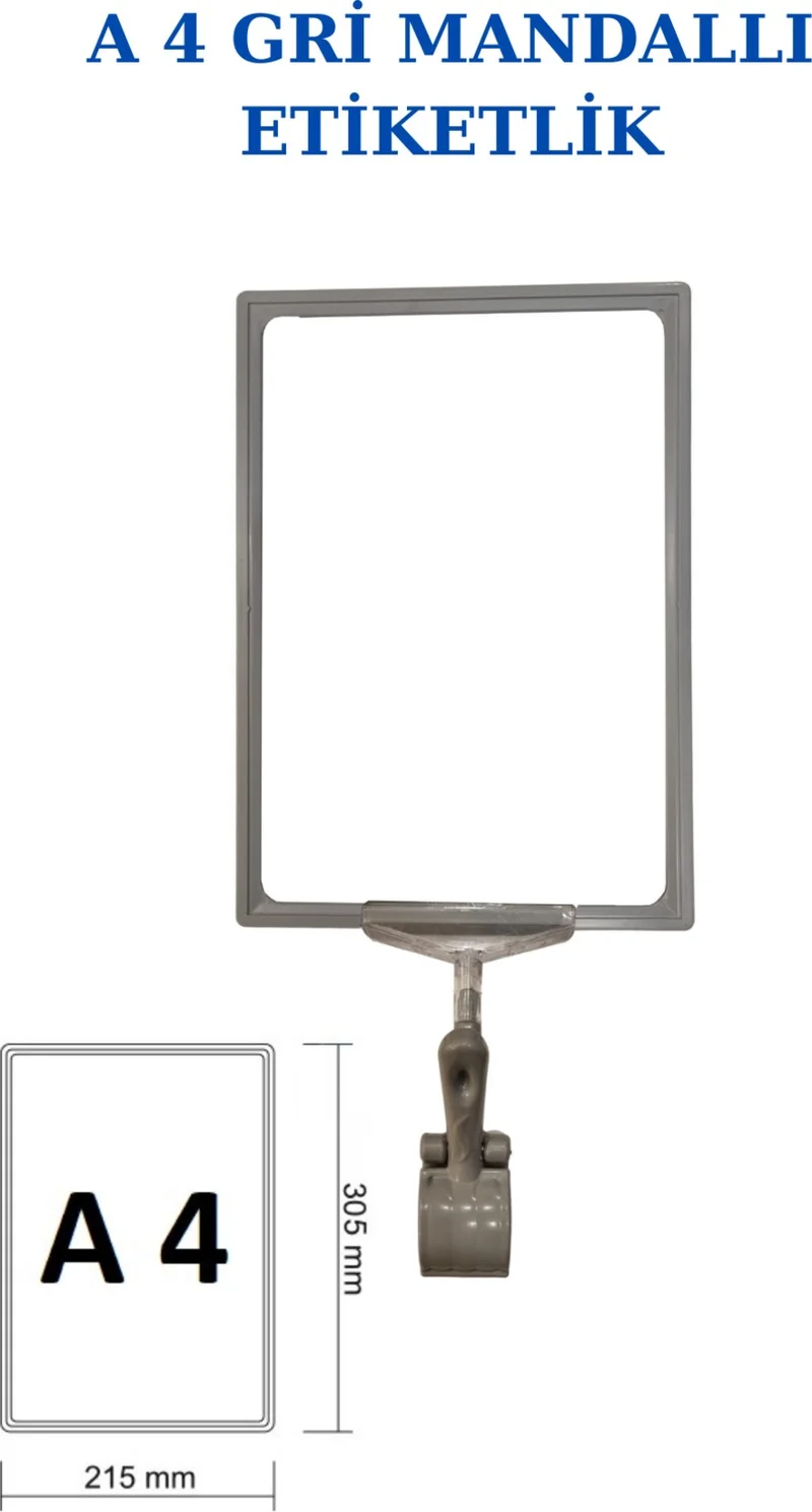اسطنبول مانكين Istanbul Model 3 Pieces A4 Latch Shelf Tag Basket Tag Framed Label Holder Donkey Hanger Tag