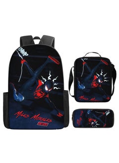 Spider-Man Spiderman Hero Cartoon Student Backpack Three-Piece Set 29*16*42 cm 