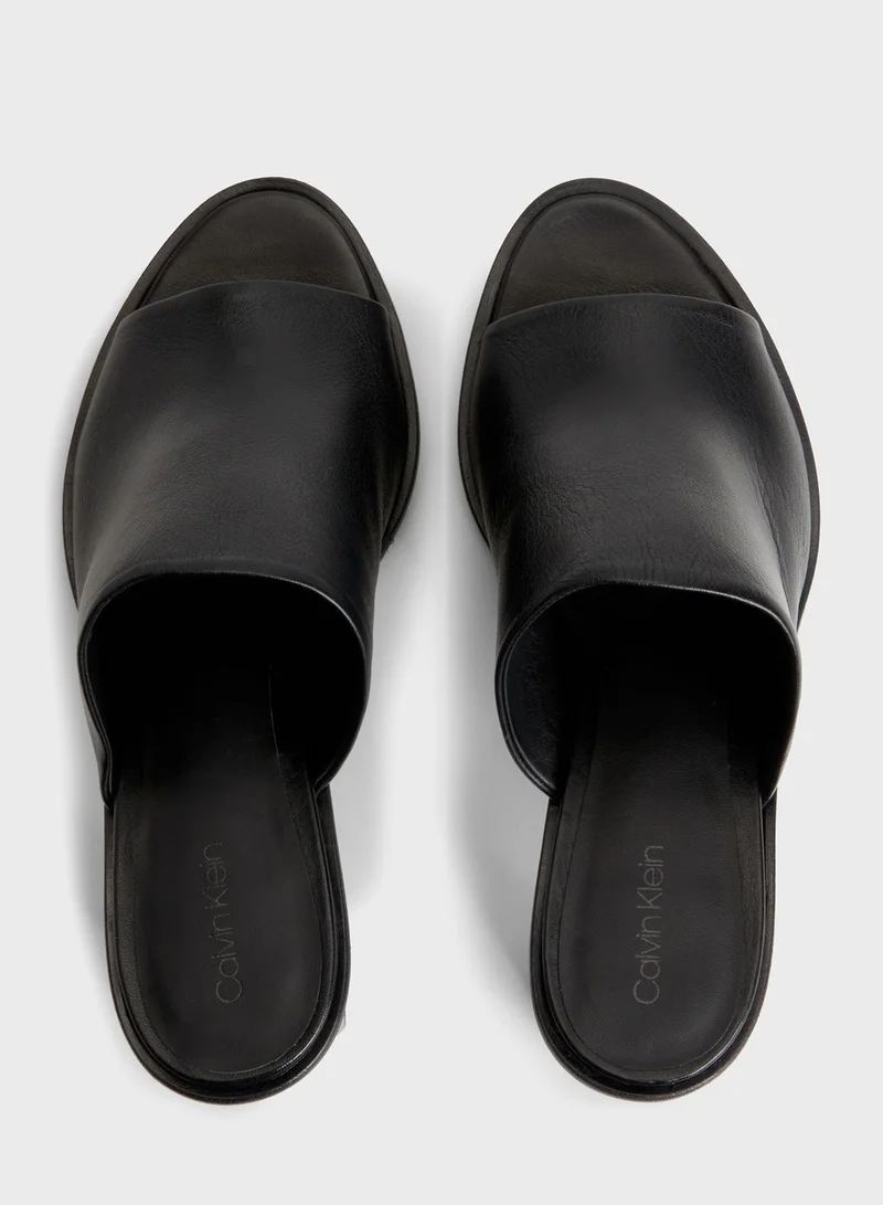 CALVIN KLEIN Curved Stiletto Mule Sandals