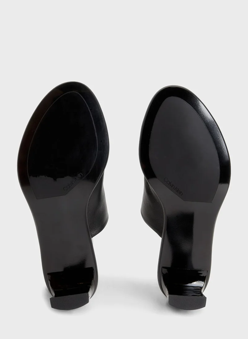 CALVIN KLEIN Curved Stiletto Mule Sandals