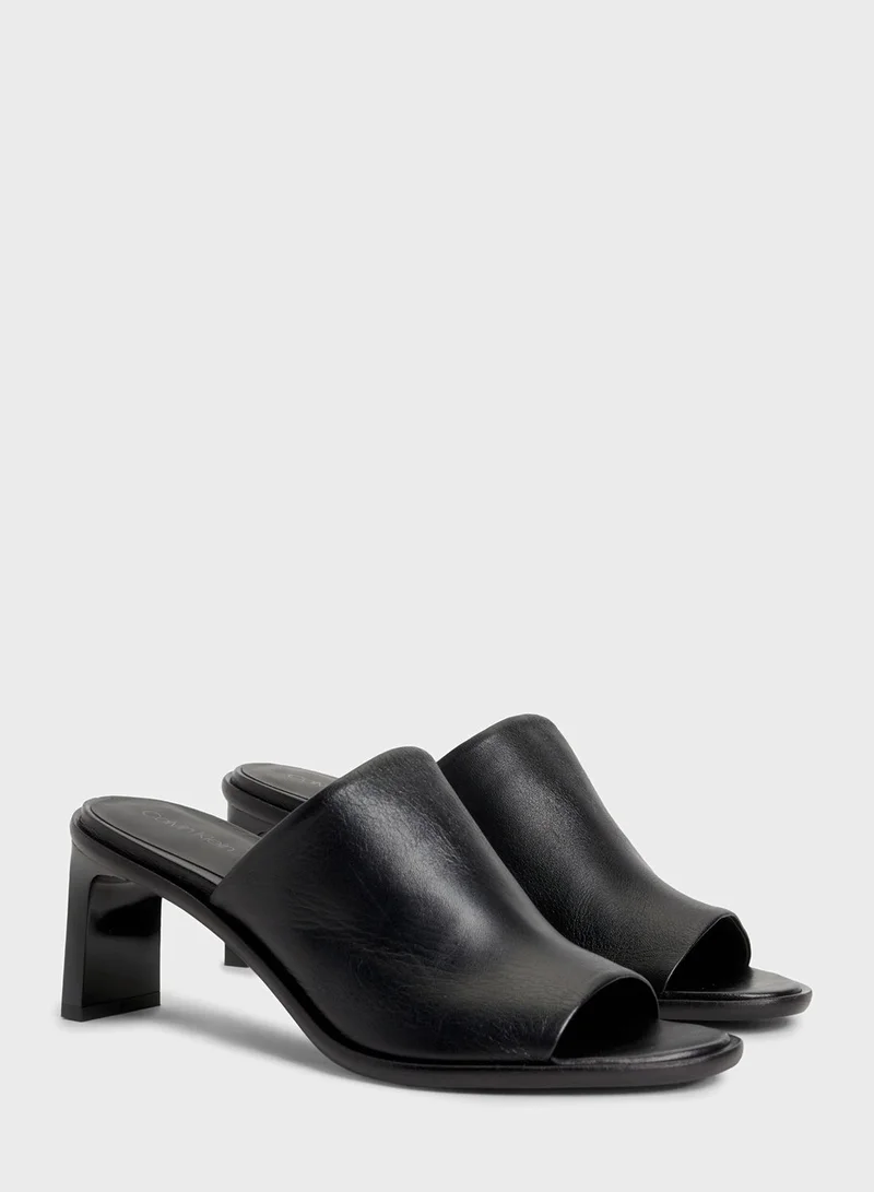 CALVIN KLEIN Curved Stiletto Mule Sandals