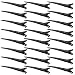 Bantoye 24 Packs Duck Bill Clips, Bantoye 3.35 Inches Rustproof Metal Alligator Curl Clips with Holes for Hair Styling, Hair Coloring, Black - Image 2