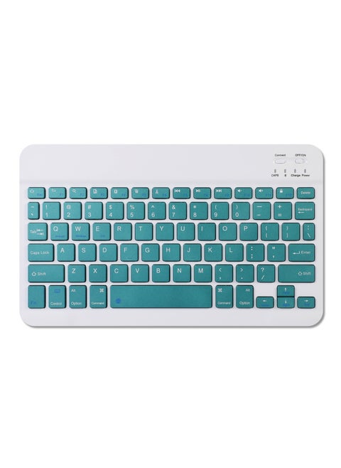 Wireless Bluetooth Keyboard Tablet PC Bluetooth Three-System Universal Learning Machine Classic Office Keyboard Mouse Suit-color:10inch Qingshan Dai
