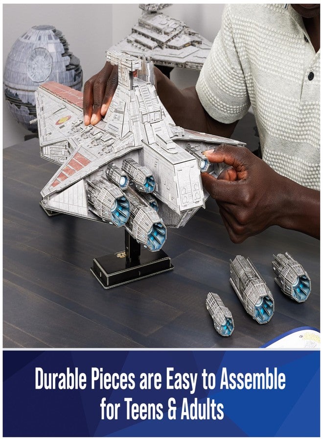 4D Build Star Wars Deluxe Venator-Class Star Destroyer 3D Model Kit, Star Wars Collectibles & Desk Decor, Adult Puzzle, Building Toys, 288 Pieces, 3D Puzzles, Gift Ideas for Ages 12 & Up - Image 4