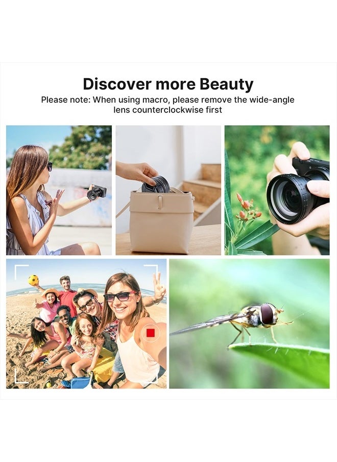 PICTRON - Wide Angle Lens for Sony ZV1, ULANZI WL-1 ZV1 18mm Wide Angle/ 10X Macro 2-in-1 Additional Lens for Sony ZV1 Camera - Image 1