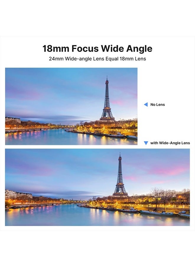 PICTRON - Wide Angle Lens for Sony ZV1, ULANZI WL-1 ZV1 18mm Wide Angle/ 10X Macro 2-in-1 Additional Lens for Sony ZV1 Camera - Image 1