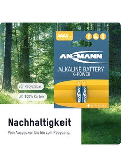 ANSMANN (2-Pack) 1.5V Alkaline AAAA Battery (Special Size AAAA/Lr61) Battery For Stylus Surface Pro/Dell Venue Pro Tablet, "Leuchtie" Dog Light Collars Shelf Life 7 Years  - Image 3