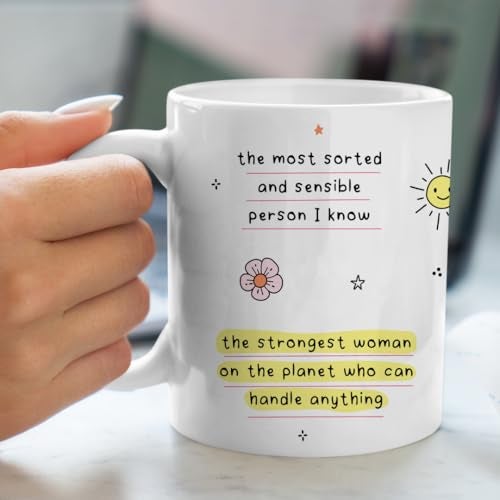 Oye Happy Behen Ka Mug - Coffee Cup For Sister On Birthday/Rakhi Gifts/Ceramic Mug, 330 Ml, Ml - Image 4