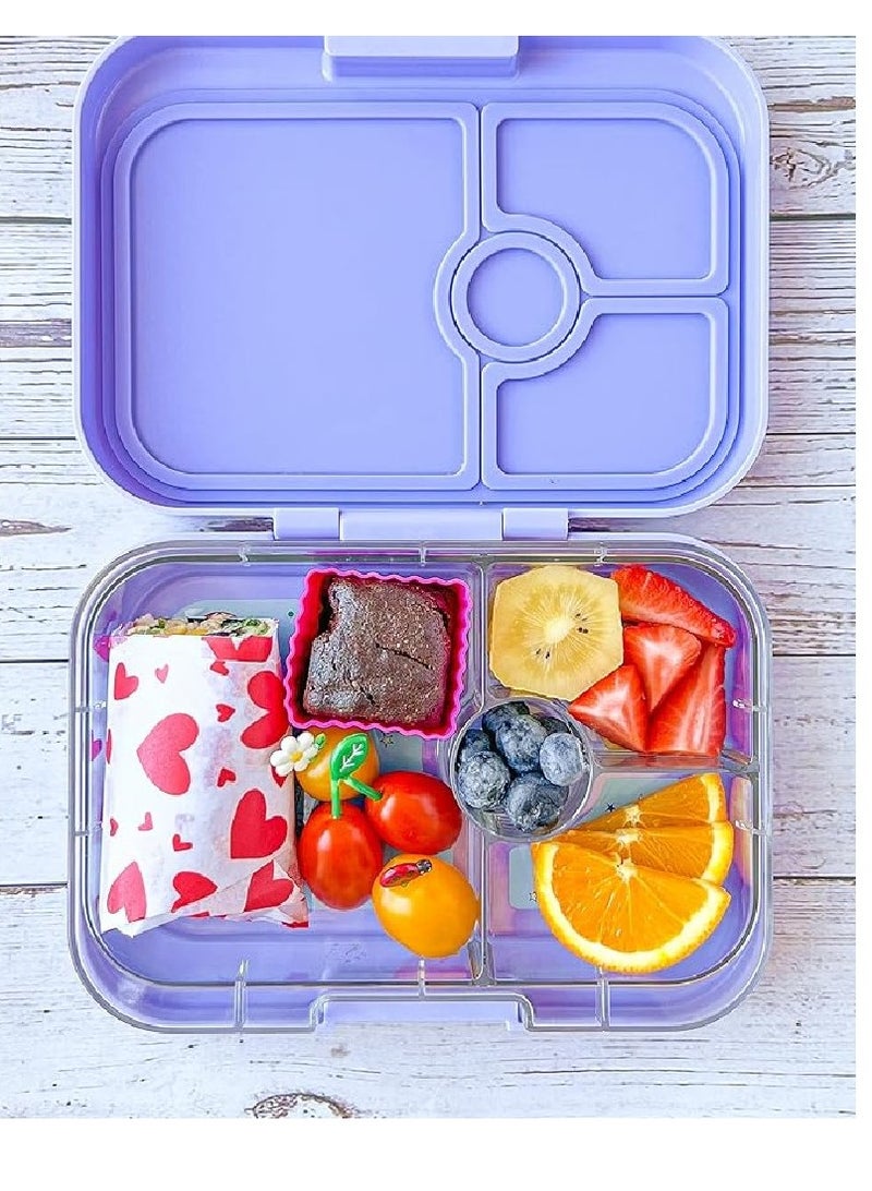 Yumbox صندوق بينتو مقاوم للتسرب مكون من 4 أقسام من Yumbox Panino باللون الأرجواني - Image 5