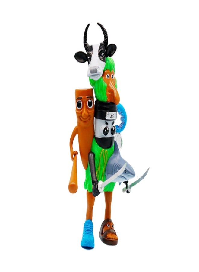 Buildcon Shark Toy, Italian Collectible, Unique 3D Printed Monster Fusion Figure for Desktop Display, Home and Office Decor, 16cm x 6.7cm - Image 1