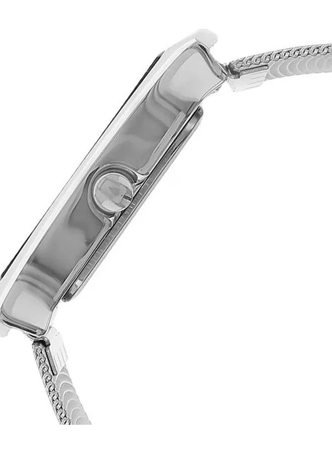 TITAN Women's Analog Display Watch With Silver Metal Strap - 6093SM01