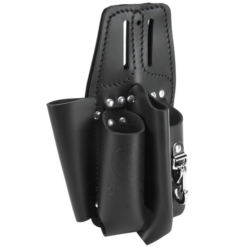 Klein Tools 5118C Tool Pouch 4 Pocket Multi Tool Holder with Plier Ruler and Screwdriver Holder