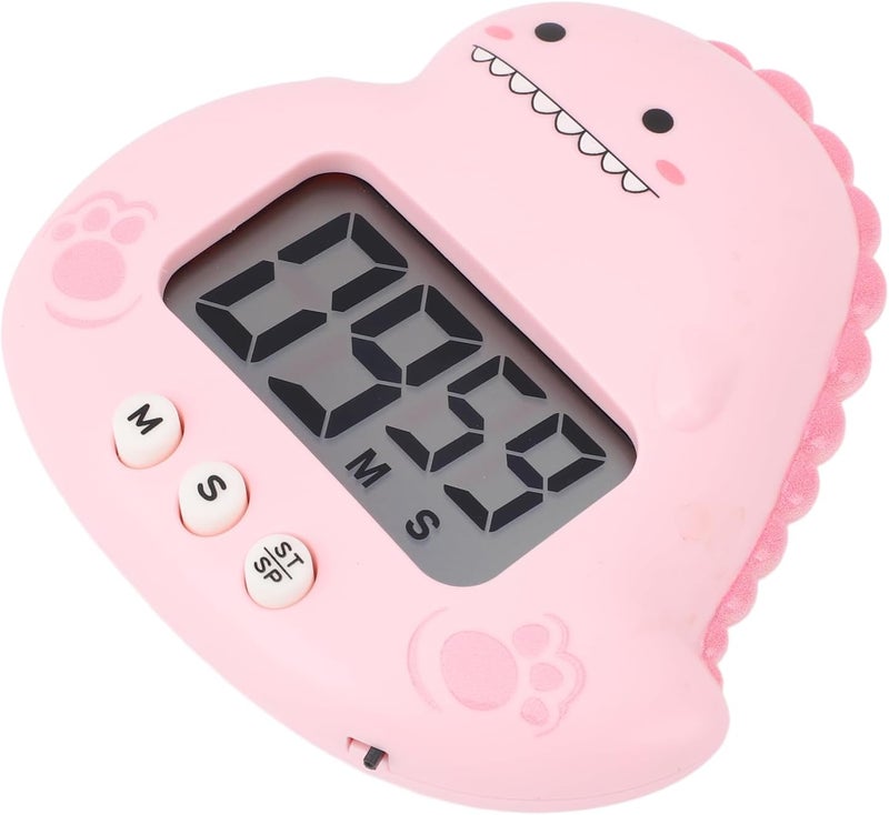 Generic Childrens Timer, Magnetic Folding Dinosaur Timer for the for Classroom Study (Pink) - Image 4