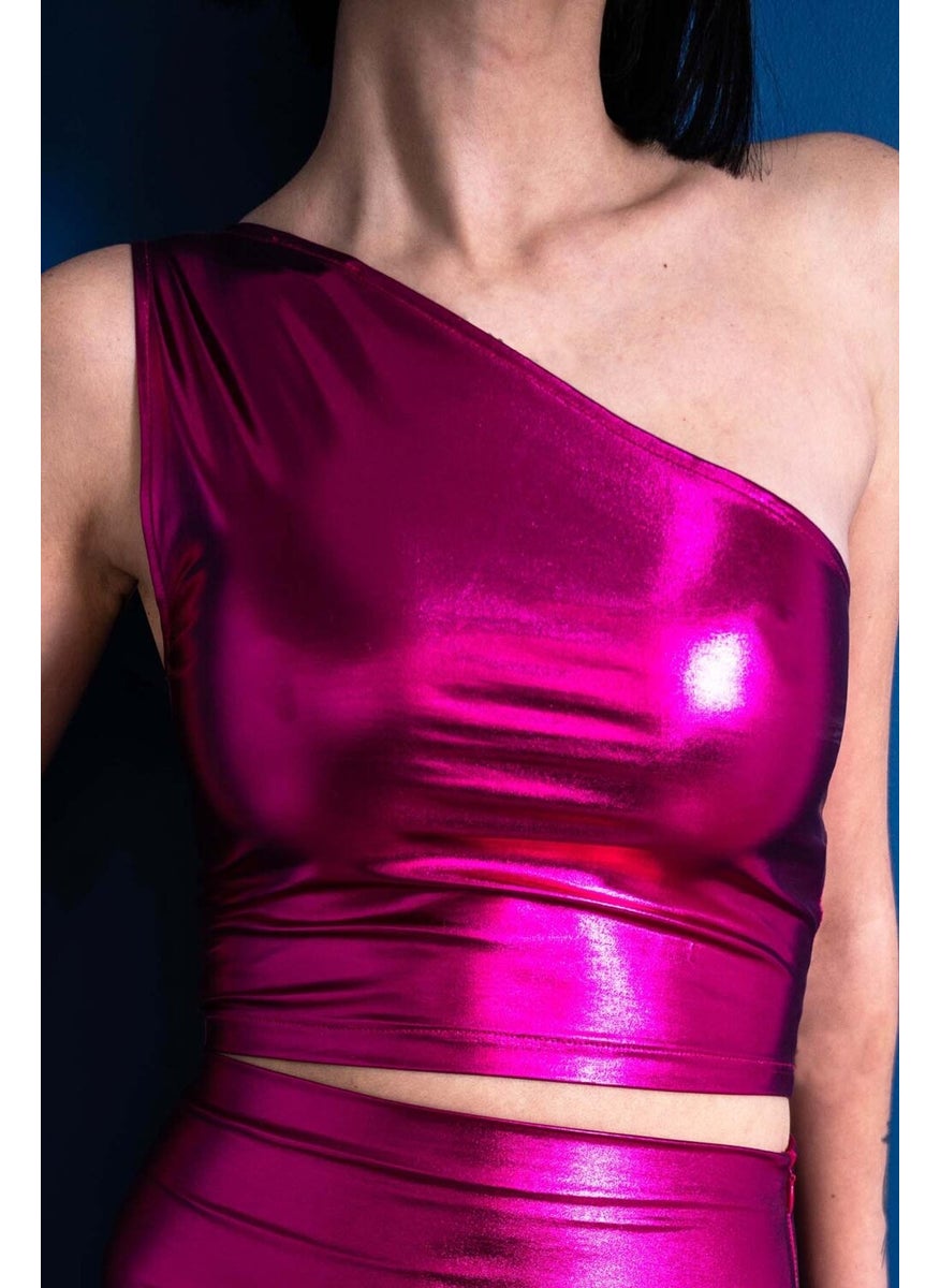 Due Stelle Women's One-Shoulder Shiny Evening Dress Bustier - Party Bustier  - Image 1