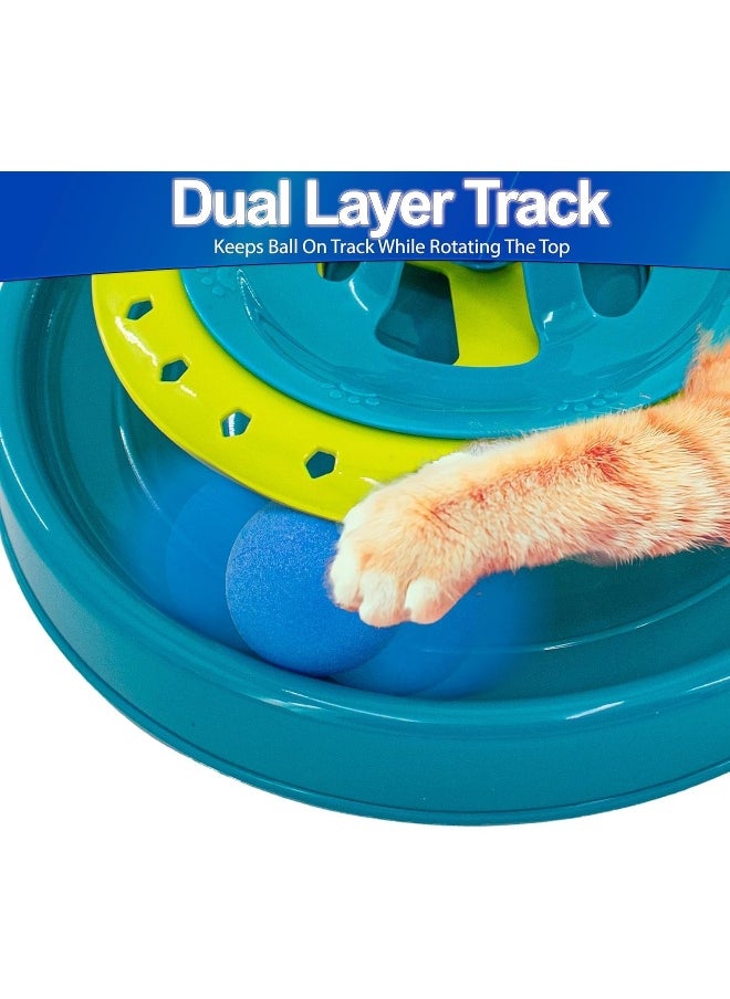 Mumoo Bear - Mumoo Bear Cat Roller Toy Cat Track Toy Ball Circuit Ball Cat Toy Interactive Play And Exercise For Kittens Cat Teaser Kitty Toys More Fun With Plush Spring Mouse Toy - Image 1