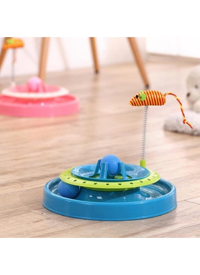 Mumoo Bear - Mumoo Bear Cat Roller Toy Cat Track Toy Ball Circuit Ball Cat Toy Interactive Play And Exercise For Kittens Cat Teaser Kitty Toys More Fun With Plush Spring Mouse Toy - Image 1