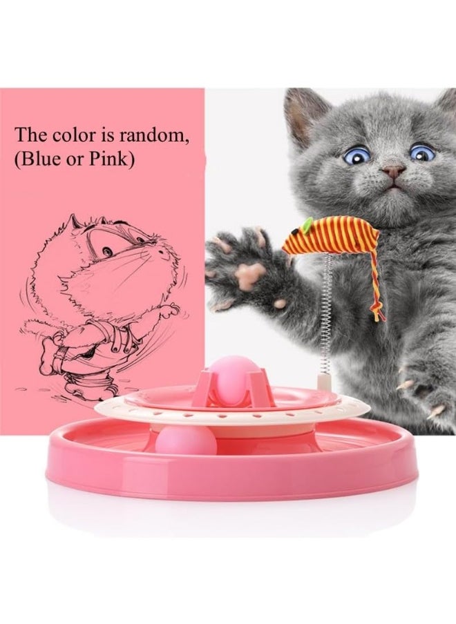 Mumoo Bear - Mumoo Bear Cat Roller Toy Cat Track Toy Ball Circuit Ball Cat Toy Interactive Play And Exercise For Kittens Cat Teaser Kitty Toys More Fun With Plush Spring Mouse Toy - Image 1