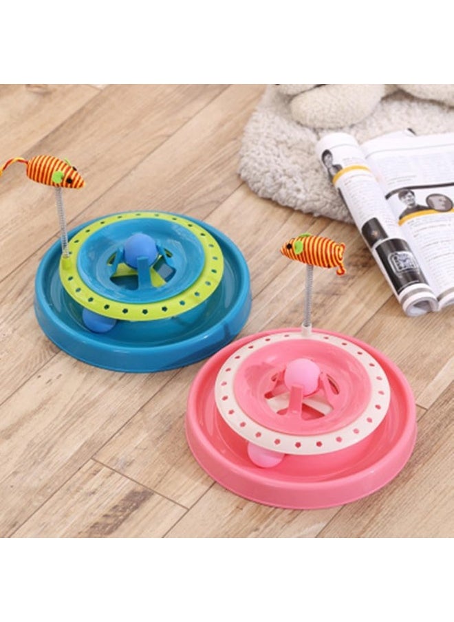 Mumoo Bear - Mumoo Bear Cat Roller Toy Cat Track Toy Ball Circuit Ball Cat Toy Interactive Play And Exercise For Kittens Cat Teaser Kitty Toys More Fun With Plush Spring Mouse Toy - Image 1