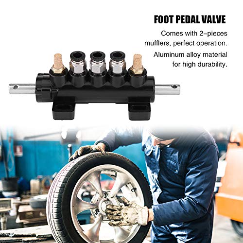 KIMISS Car Air Control Valve Foot Pedal Valve for Tire Changer Machine Supplies Tool Type BAluminum Alloy WhiteA - Image 5