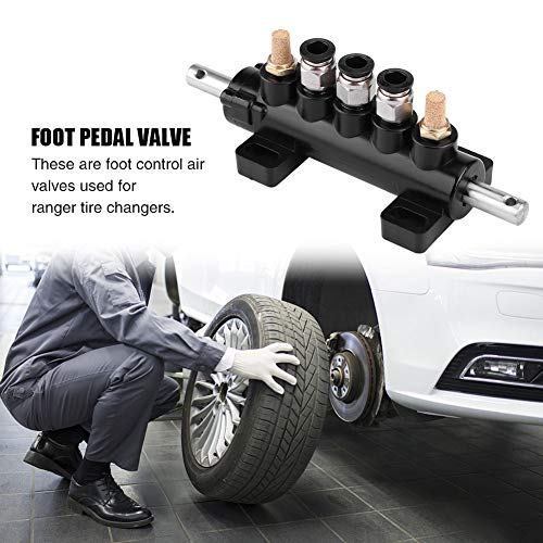 KIMISS Car Air Control Valve Foot Pedal Valve for Tire Changer Machine Supplies Tool Type BAluminum Alloy WhiteA - Image 3