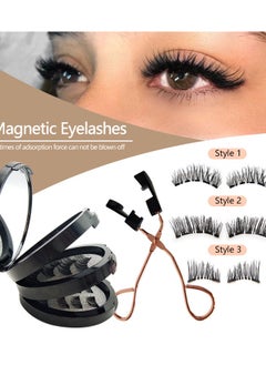 KIIUMI Magnetic Eyelashes without Eyeliner - Reusable Dual Magnetic lashes with 8 Pair, Looking Natural No Glue 3D False Eyelashes Kit with Applicator, False Eyelashes, Easy to Wear(Black)  - Image 3