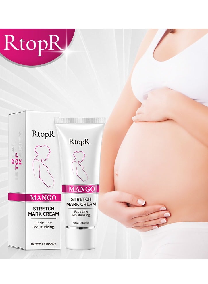 RtopR Mango Pregnancy Scars Cream Maternity Repair Enhance Skin Elasticity Stretch Marks Treatment for Wrinkles Obesity Stretch Mark Moisturizing Remove Marks 40g - Image 1