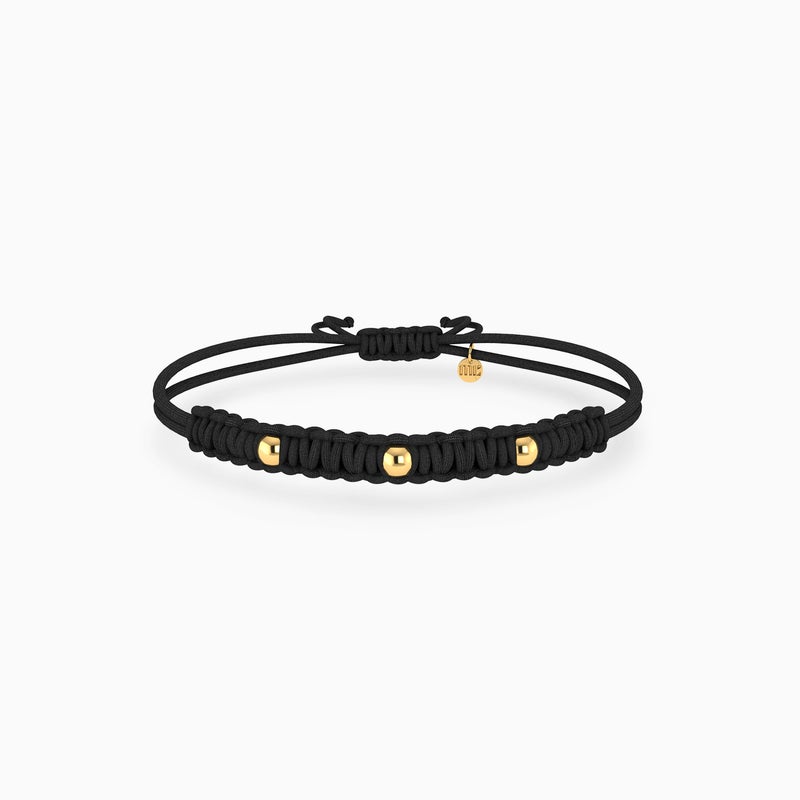 Miss L' by L'azurde Miss L Kids Beads Cord Bracelet In 14K Gold - Image 1