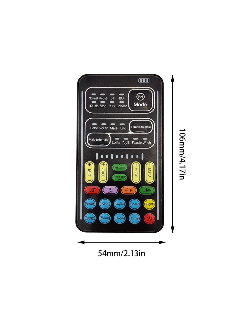SYOSI - Portable Voice Changer, Handheld Microphone Voice Changer with 8 Sound Effects,Portable Mini Voice Changer Device Sound Effects Machine for Mobile Phone PC Laptops PS4 Xbox One Games - Image 1