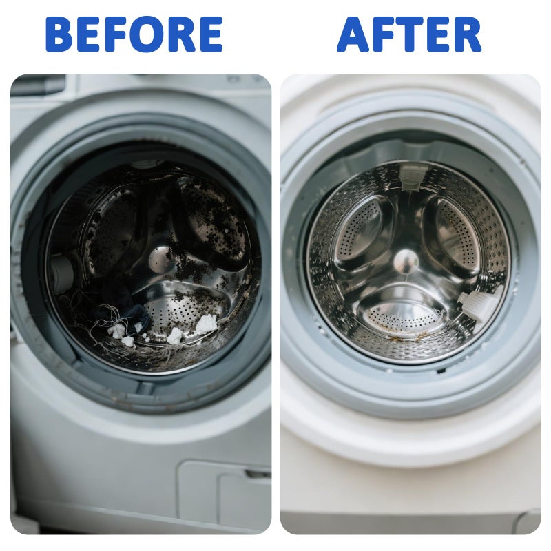 Deyuoau Premium Washing Machine Cleaner Tablets - Washer Machine Cleaner Tablets for Deep Clean & Deodorize, Fits Front Load & Top Load Washers, 12 Pieces Pack - Image 3
