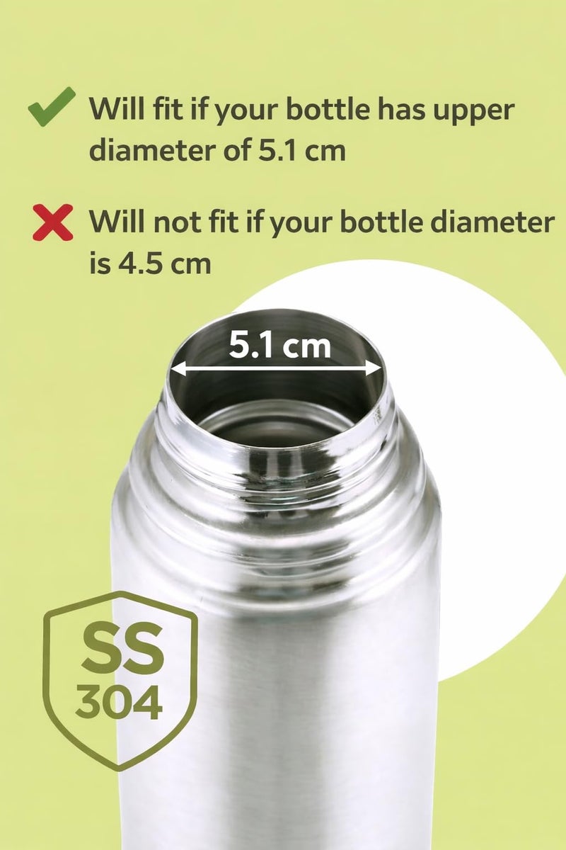 Dharam Paul Traders Replacement lid for Milton thermosteel flask | Flip lid | 1 liter and 750 ml, ONLY LID - Image 5