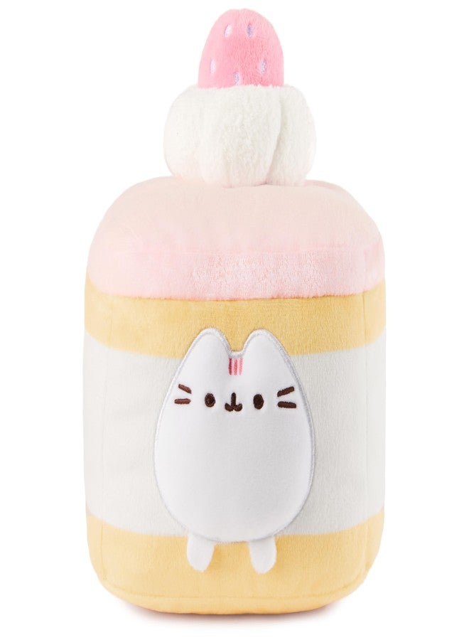GUND Pusheen Strawberry Sponge Cake 6-Inch Plush Toy for Ages 8+ - Image 1
